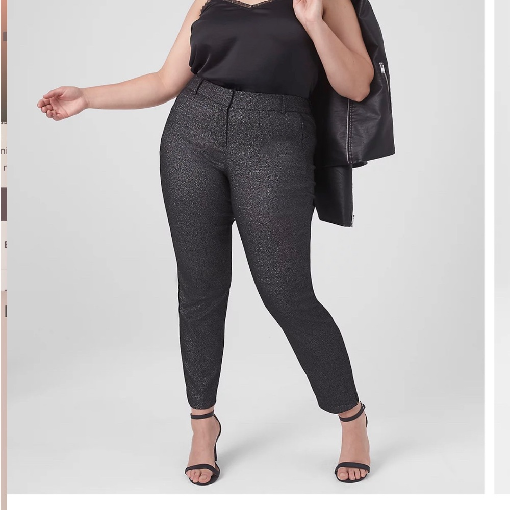 Lane Bryant Fit Slim Ank shimmer pants size 18